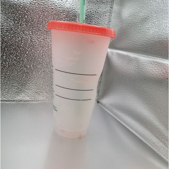 NWOT! Starbucks Summer 2021 Color Changing Confetti Swirl Reusable Cold Cup X 2 - Picture 2 of 5